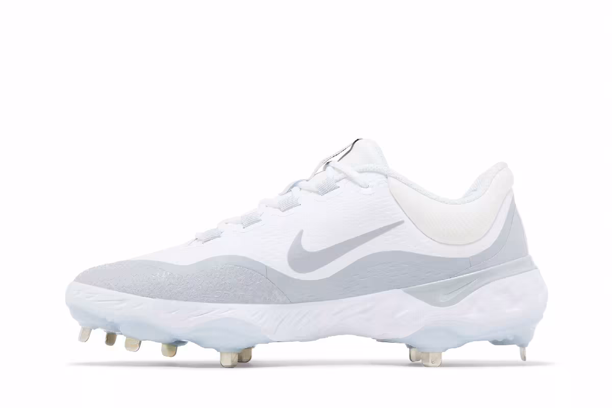 Nike Alpha Huarache Elite 4 Low White Wolf Grey, view 4