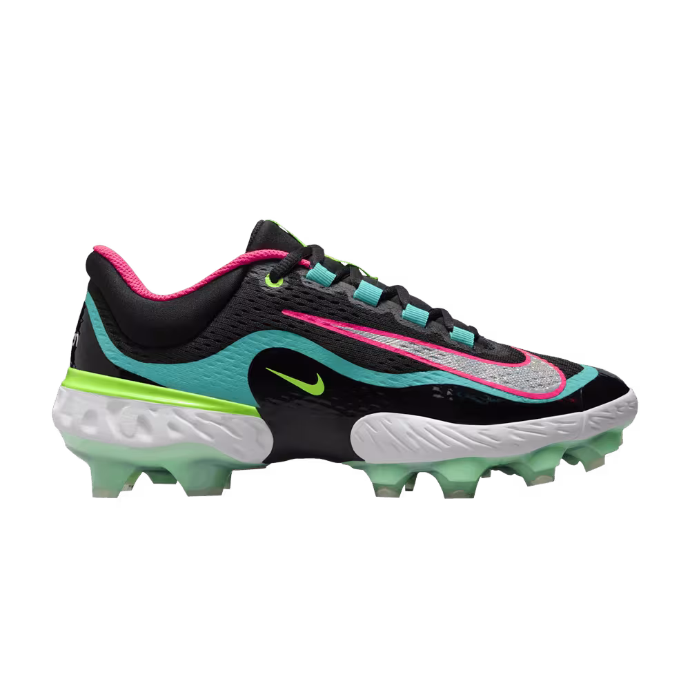 Nike Alpha Huarache Elite 4 Low MCS Black Teal Pink