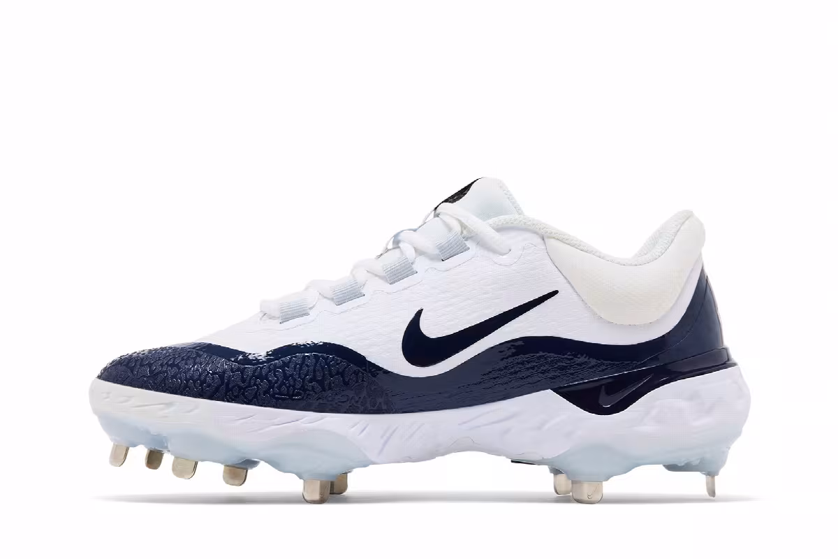 Nike Alpha Huarache Elite 4 Low TB White College Navy, view 4