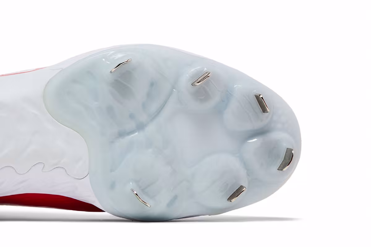 Nike Alpha Huarache Elite 4 Mid White University Red, view 6
