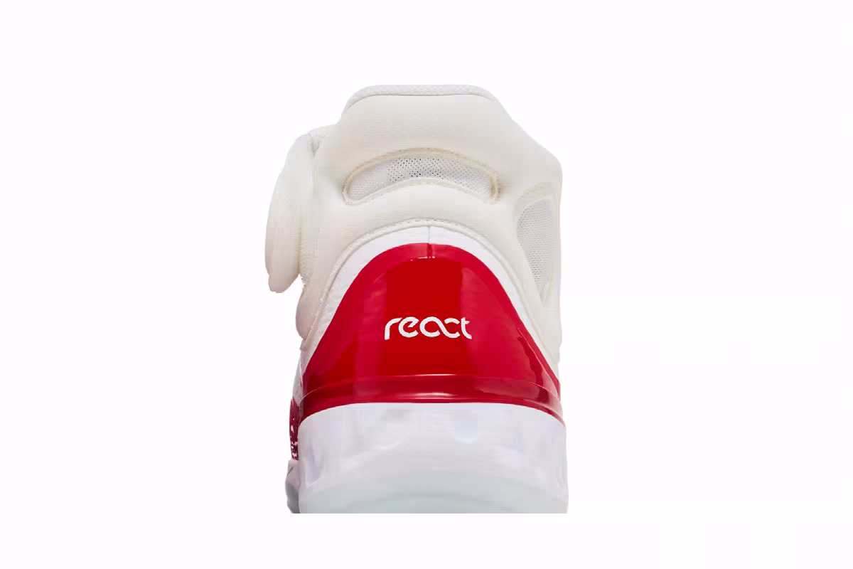 Nike Alpha Huarache Elite 4 Mid White University Red, view 8