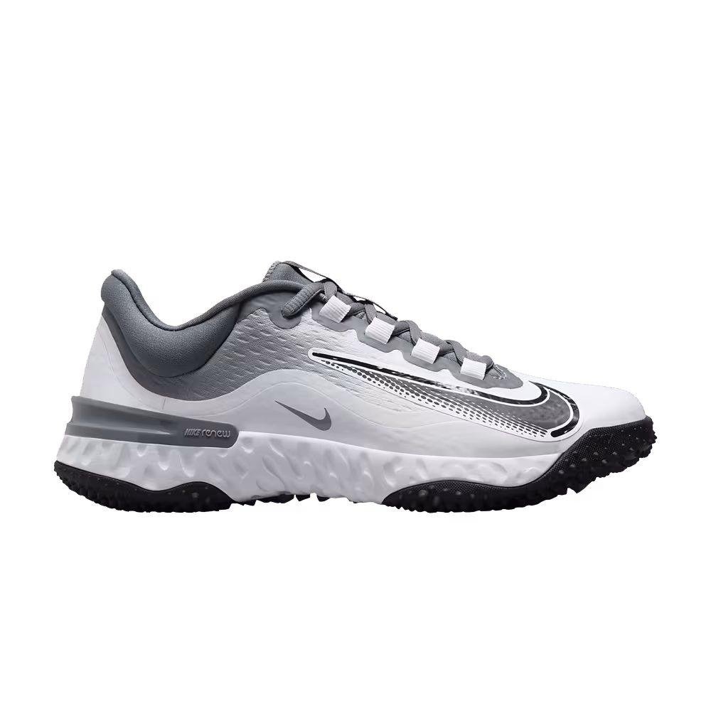 Nike Women's Alpha Huarache Elite 4 TF Light Smoke Grey