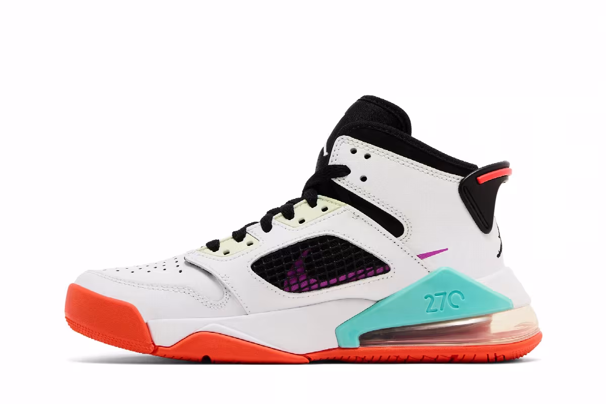 Air Jordan Mars 270 GS White Hyper Violet, view 4