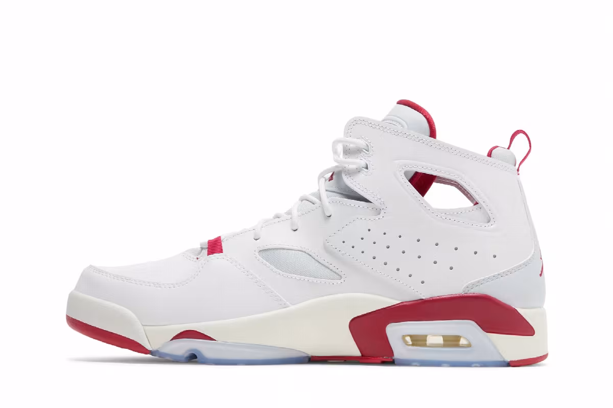 Air Jordan Flight Club 91 White Mystic Hibiscus, view 4