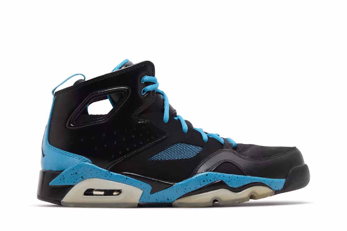 Air Jordan Flight Club 91 Black Neo Turquoise, view 2