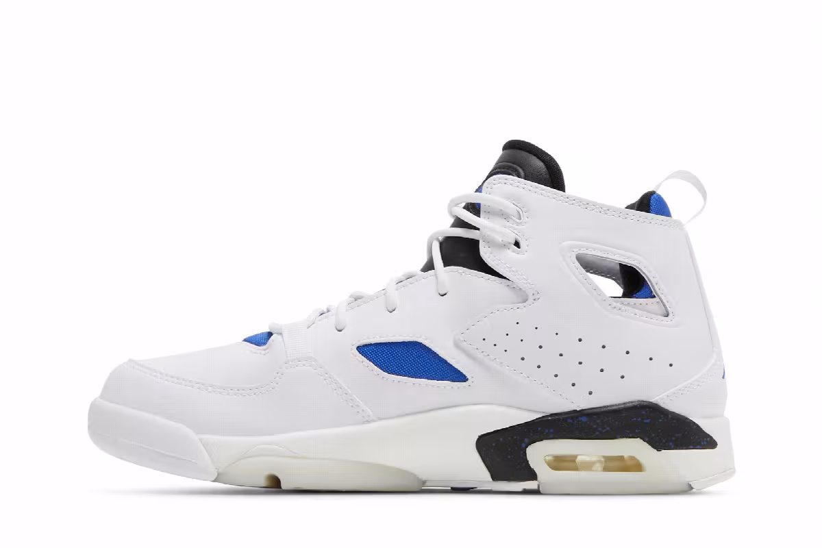 Air Jordan Flight Club 91 GS White Hyper Royal, view 4