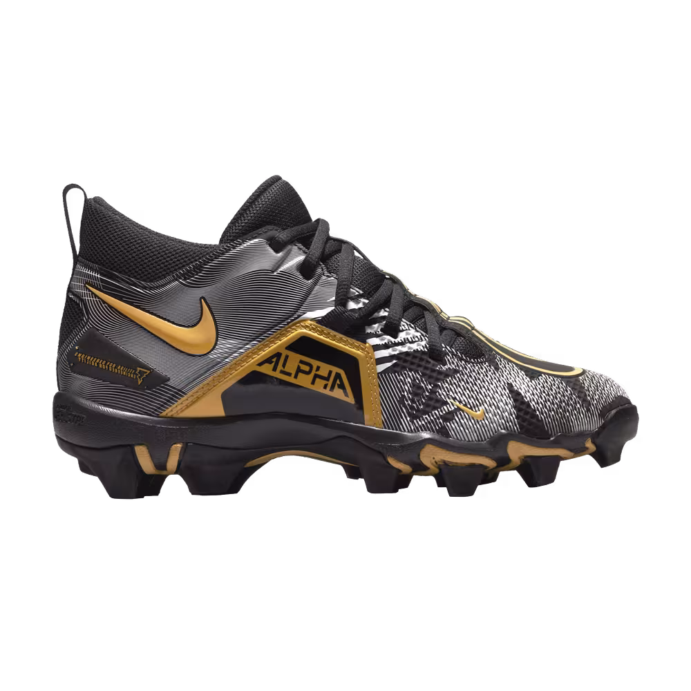 Russell Wilson x Nike Alpha Menace 3 Shark GS Black Metallic Vivid Gold