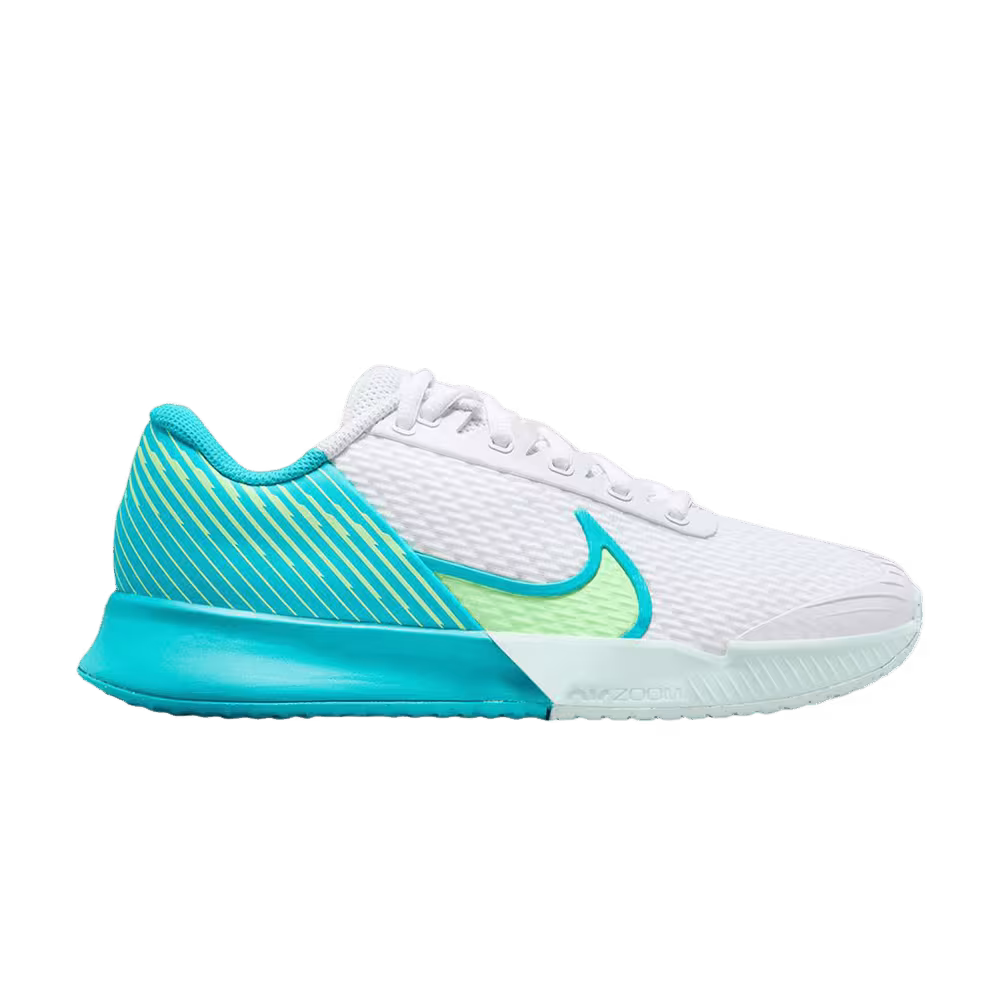 Women's NikeCourt Air Zoom Vapor Pro 2 White Teal Lime