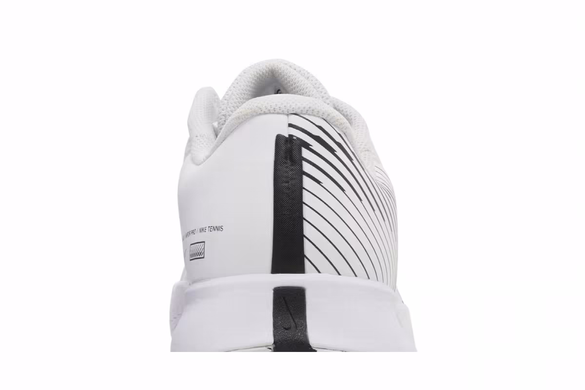 NikeCourt Air Zoom Vapor Pro 2 HC White Black, view 8