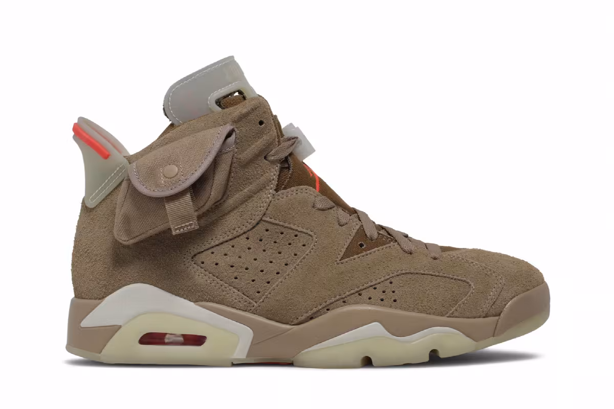Travis Scott x Air Jordan 6 British Khaki, view 2