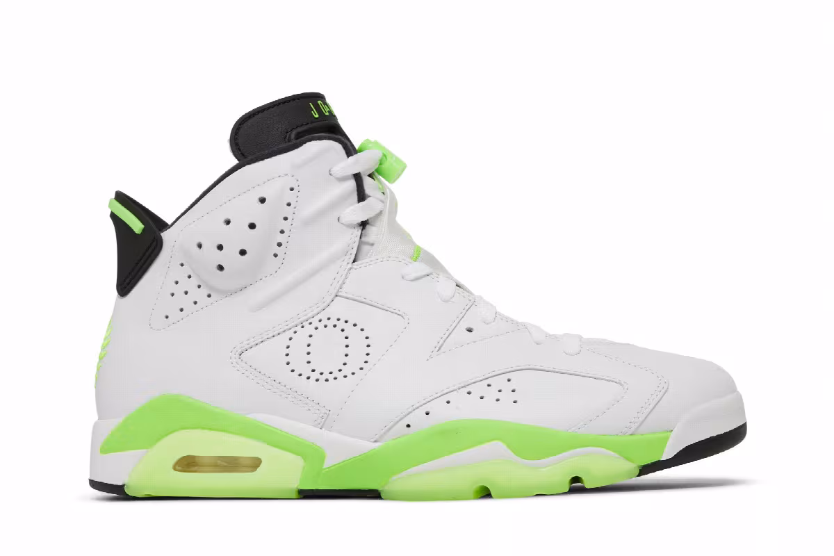 Air Jordan 6 Oregon Ducks - White, view 2