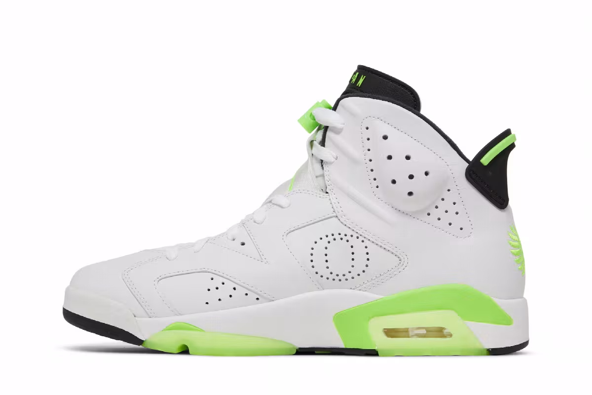 Air Jordan 6 Oregon Ducks - White, view 4