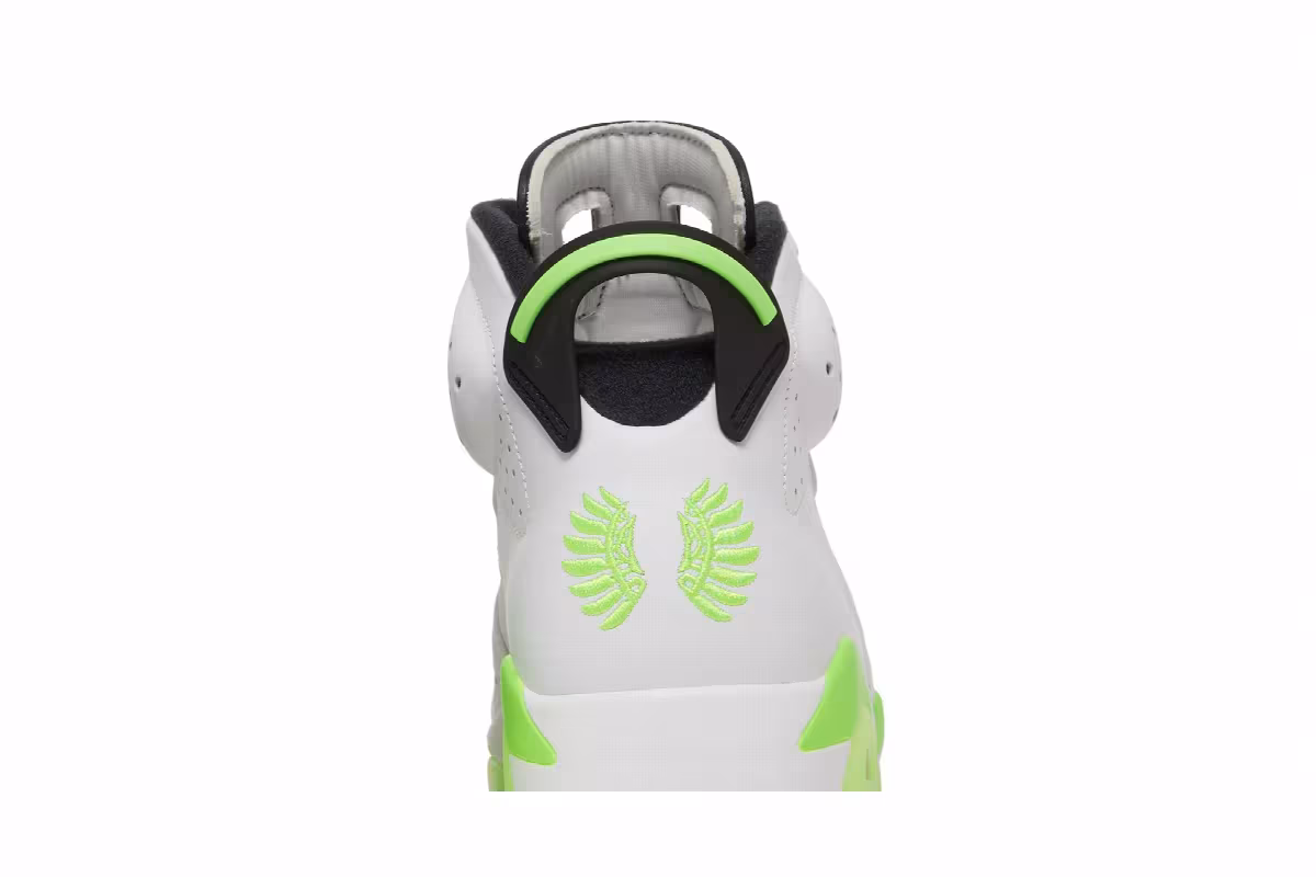 Air Jordan 6 Oregon Ducks - White, view 8