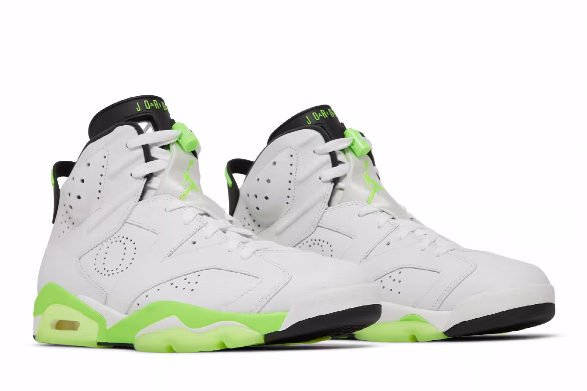 Air Jordan 6 Oregon Ducks - White, view 9