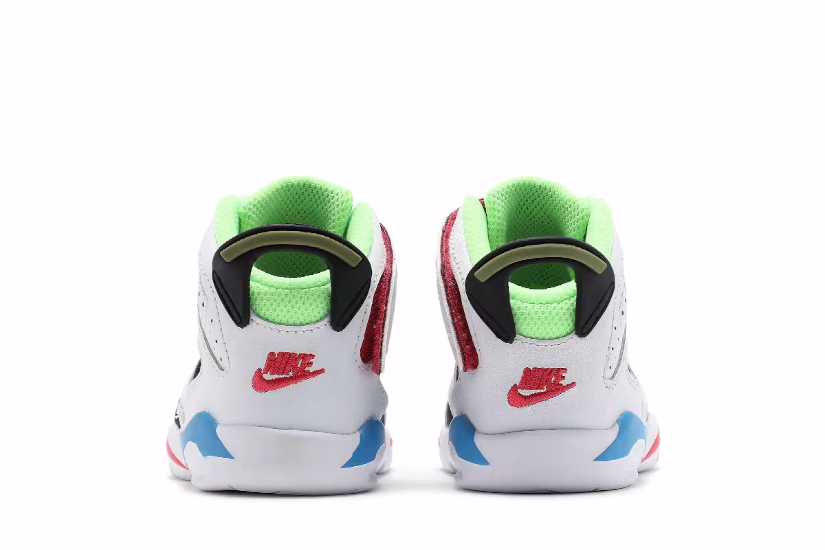 Air Jordan 6 Little Flex TD Multi White, view 7