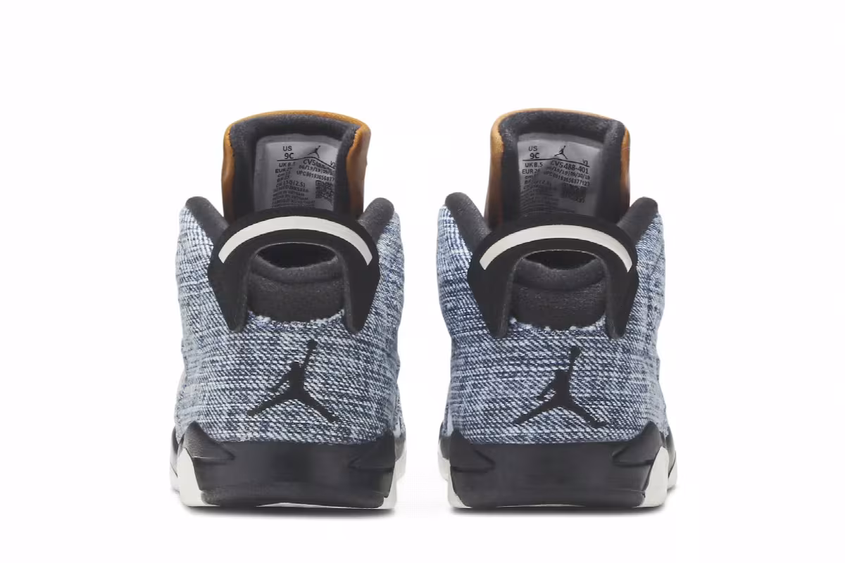 Air Jordan 6 TD Washed Denim, view 7