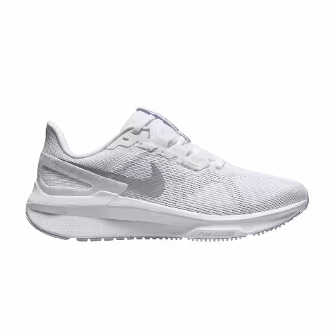 Nike Wmns Air Zoom Structure 25 Wide 'White Metallic Silver'