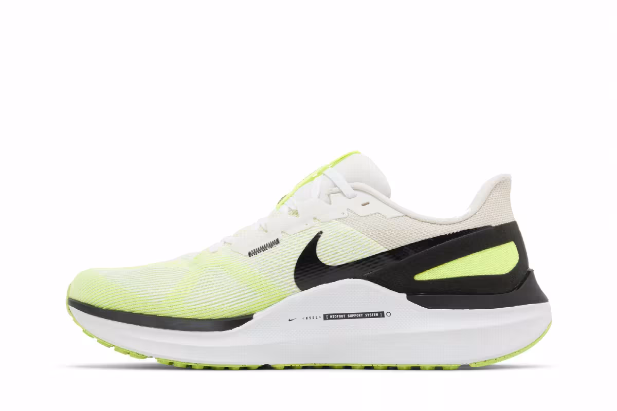 Nike Air Zoom Structure 25 White Volt, view 4
