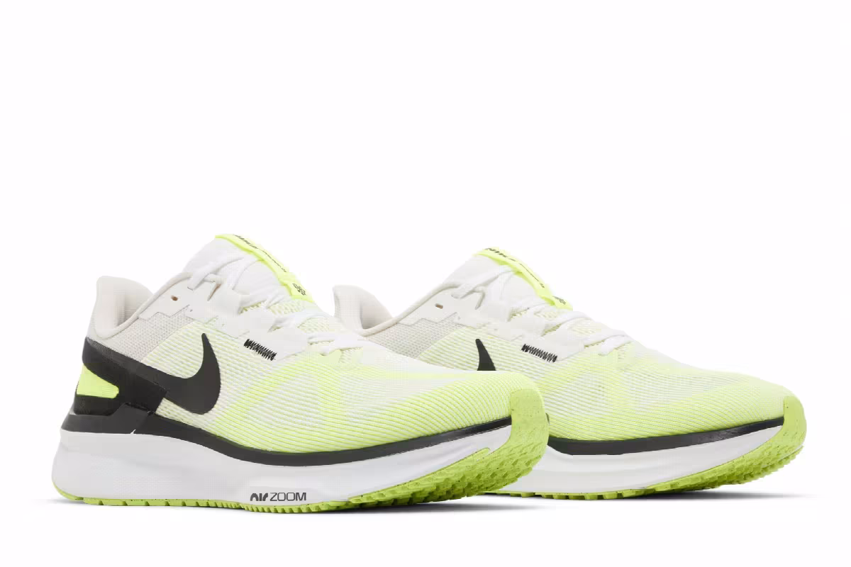 Nike Air Zoom Structure 25 White Volt, view 9