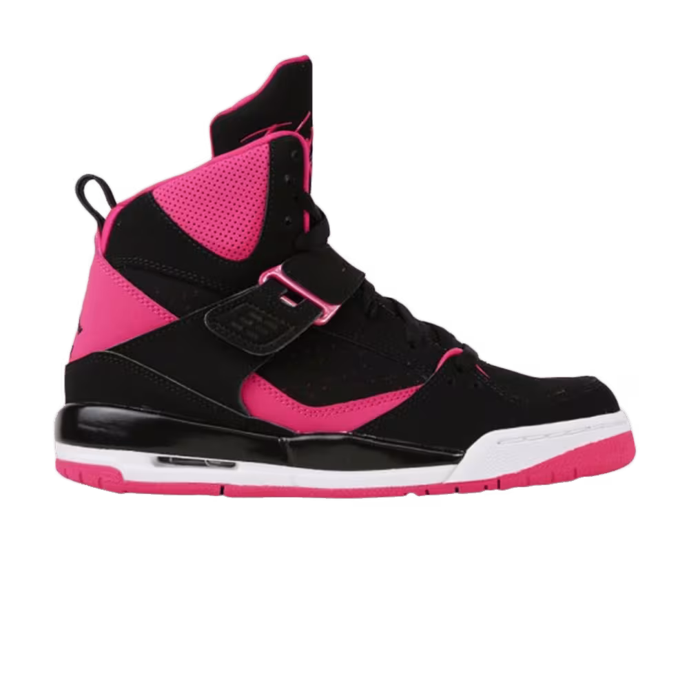 Air Jordan Flight 45 High IP GS Black Vivid Pink
