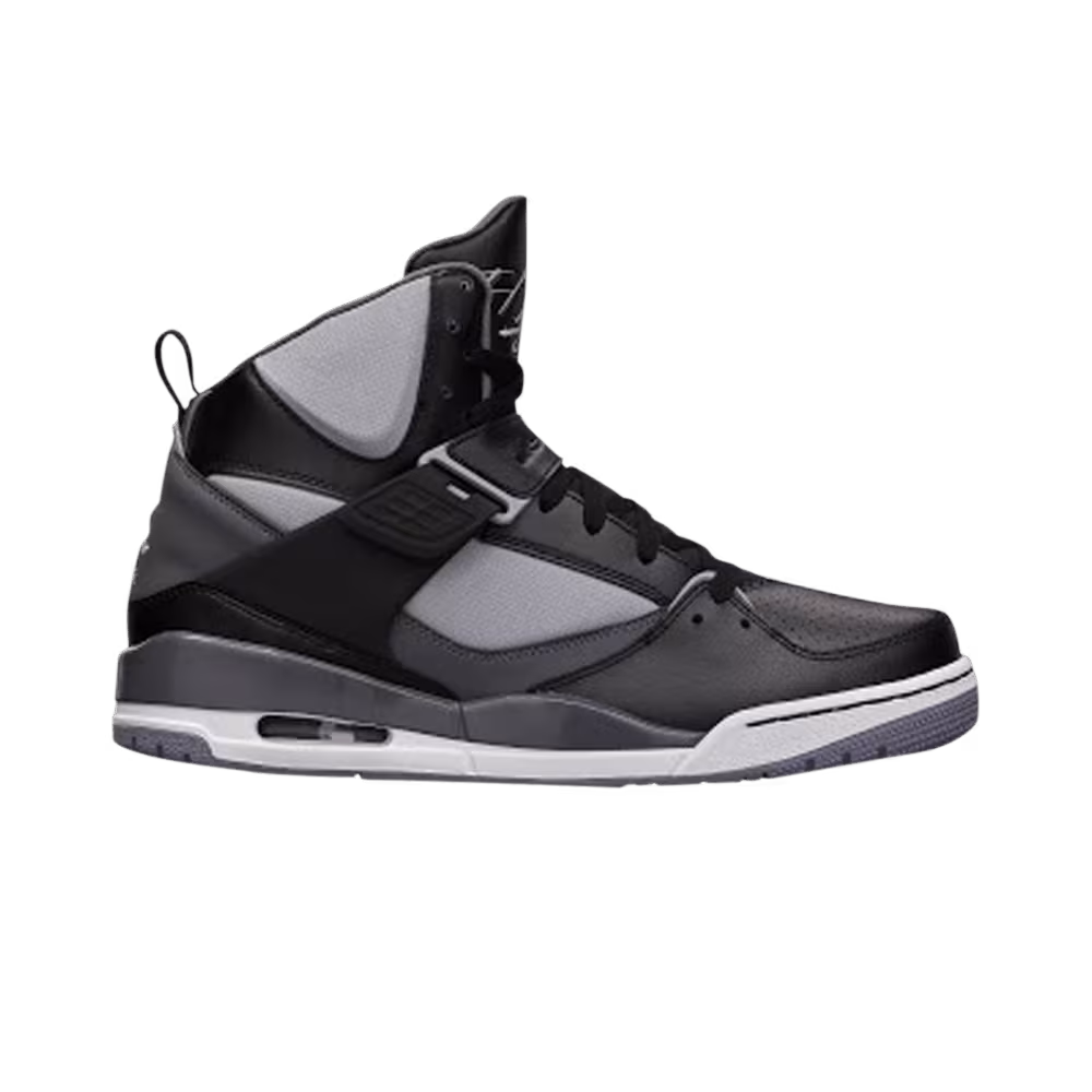 Air Jordan Flight 45 High Black Dark Grey Cement