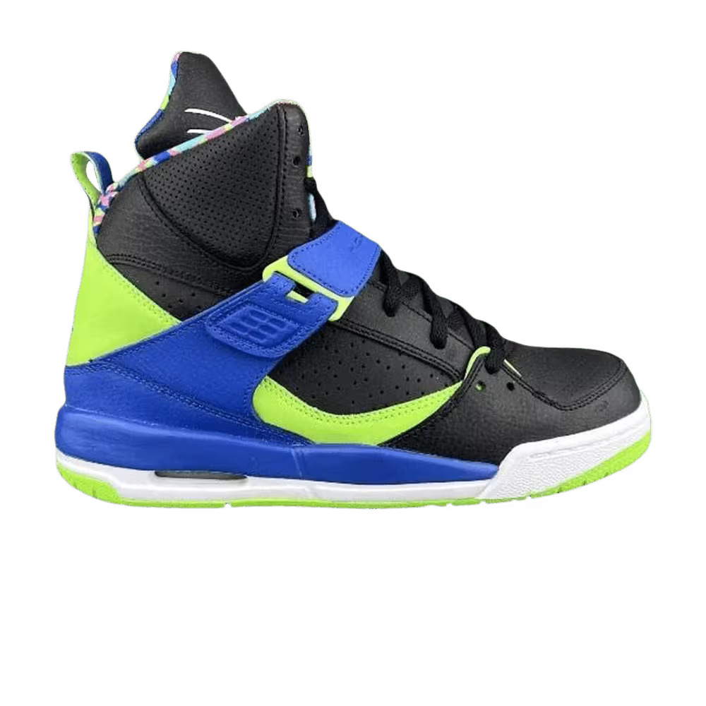 Air Jordan Flight 45 High GS Black Royal Lime