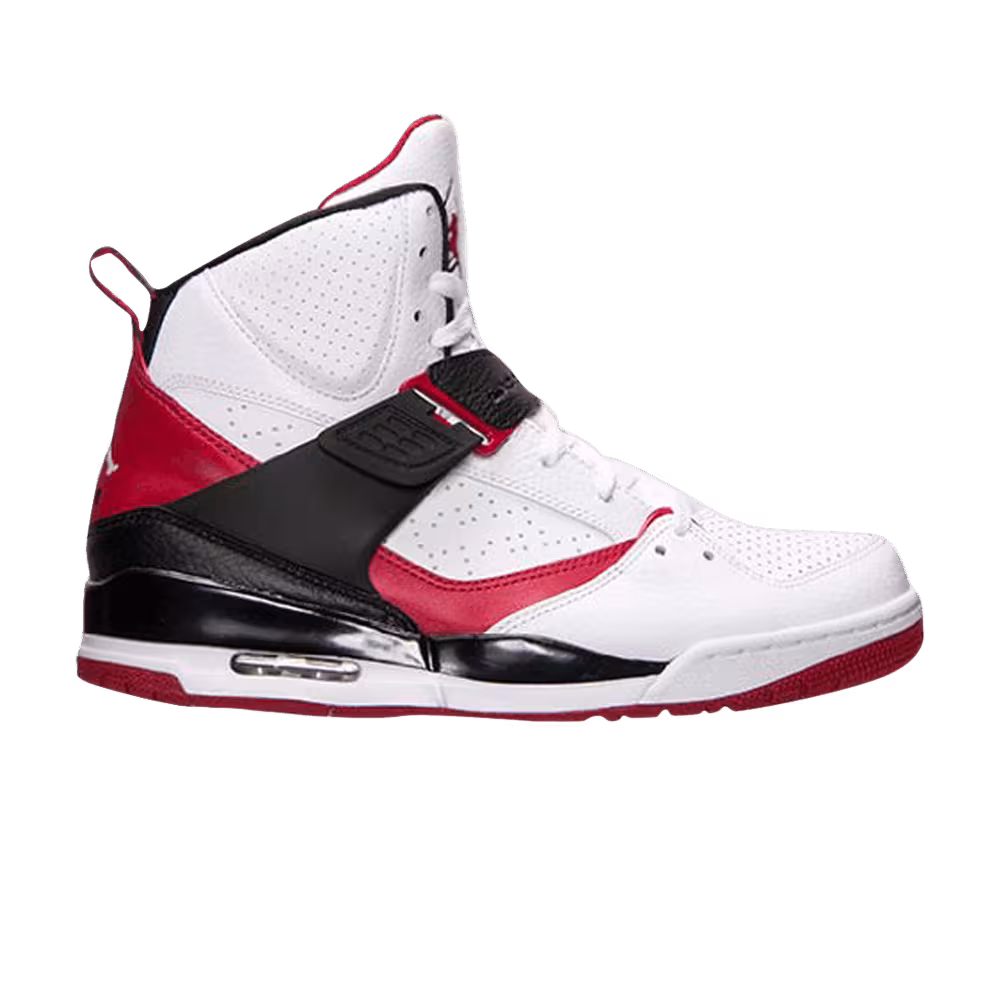 Air Jordan Flight 45 High White Red Black