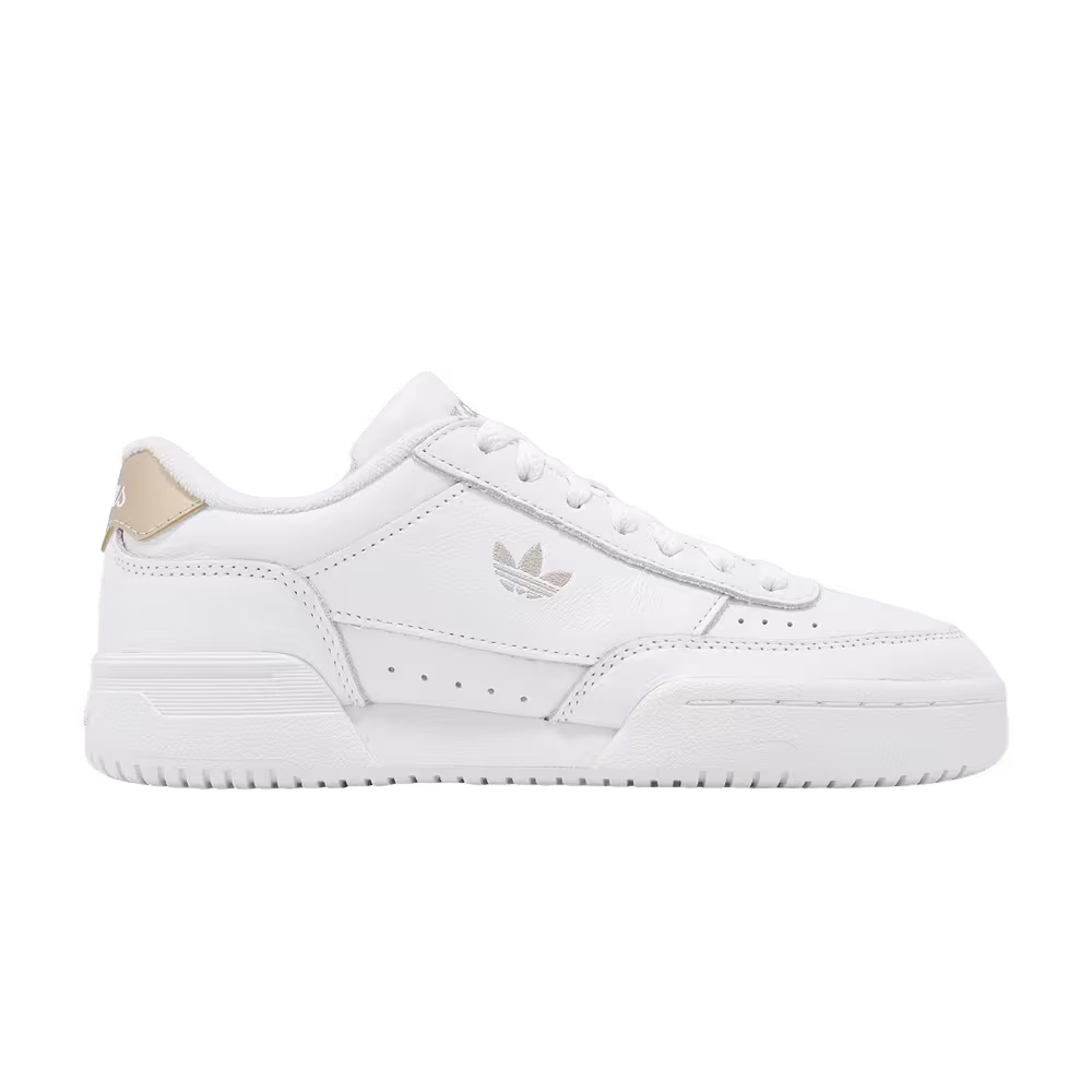 adidas Women's Court Super White Wonder Gold Metallic