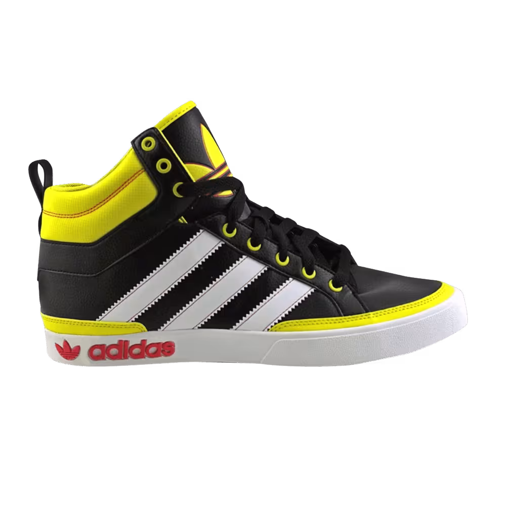 Adidas Top Court High FS Black Vivid Yellow