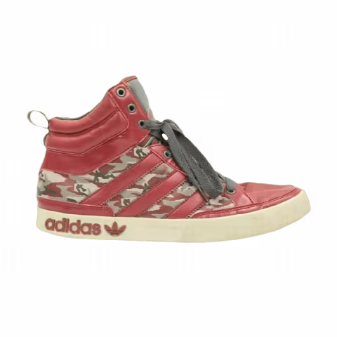 Adidas Top Court High 'Big Stripes - Cardinal Red'