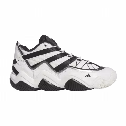 adidas Top Ten 2010 Wide 'White Black Silver'