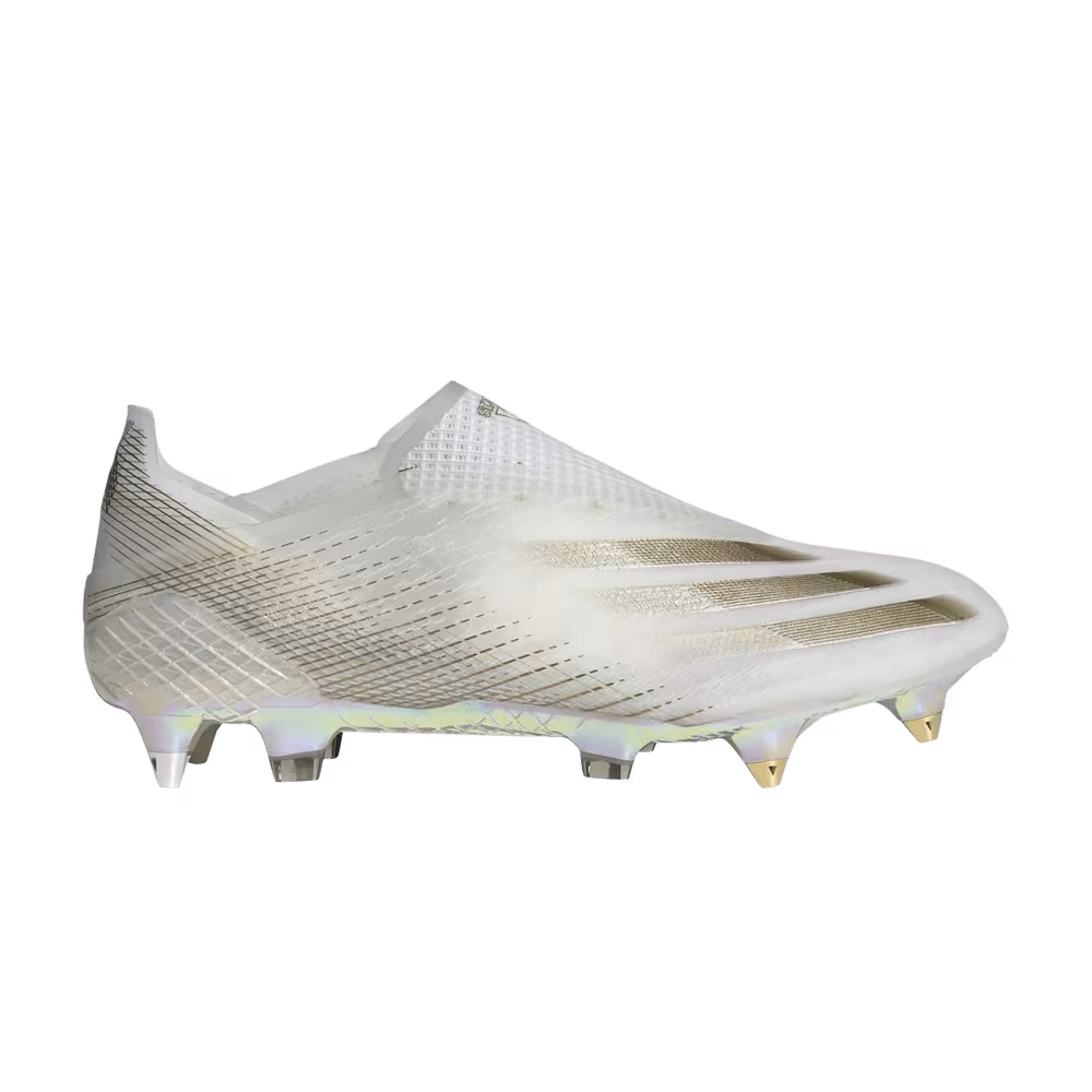 Adidas Women's X Ghosted+ SG White Metallic Gold Melange