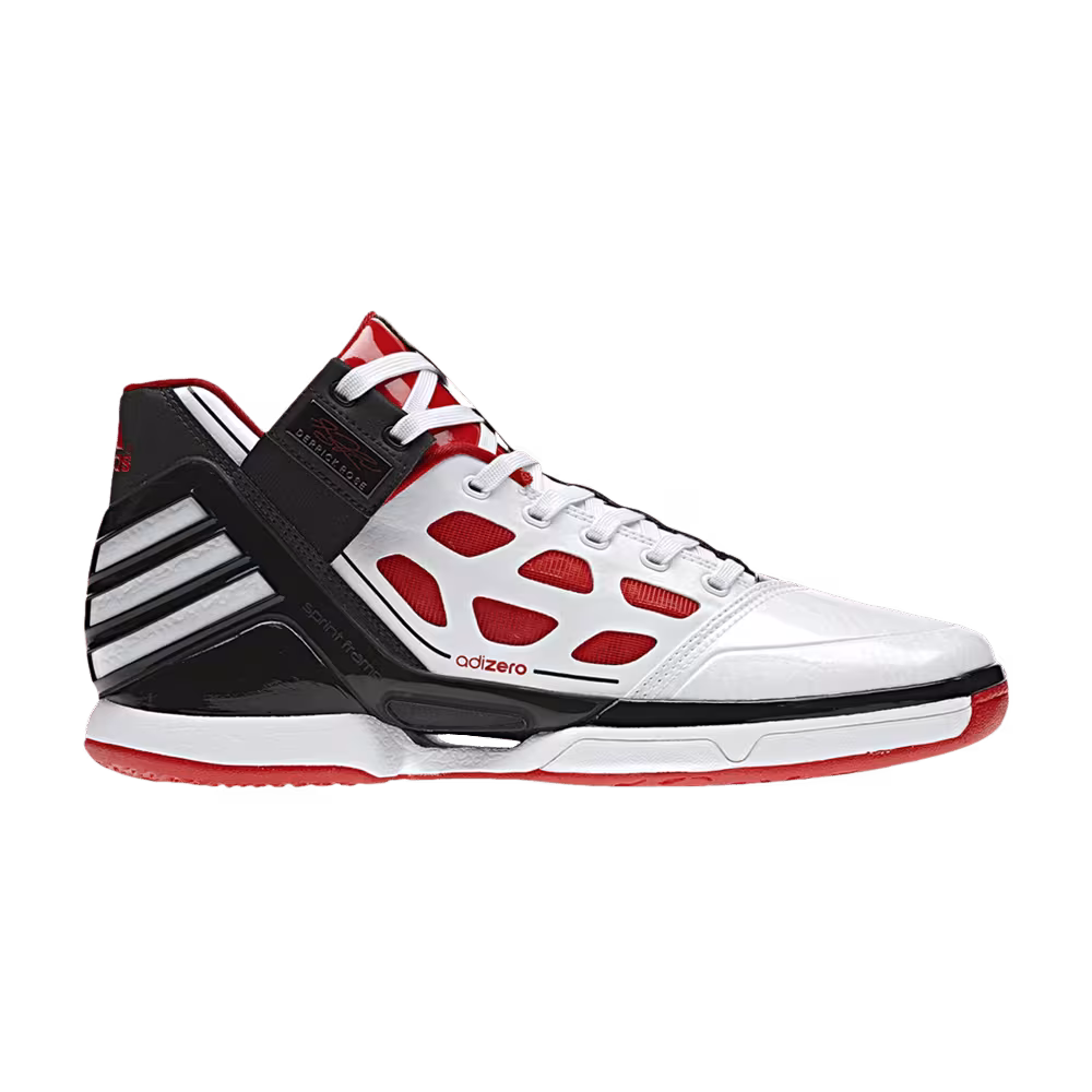 Adidas Adizero Rose 2 White Black Red