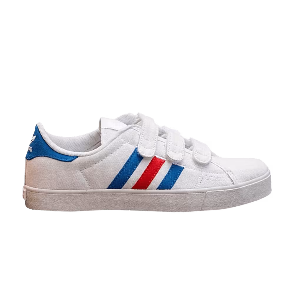 Adidas Adicourt CF White Blue Scarlet