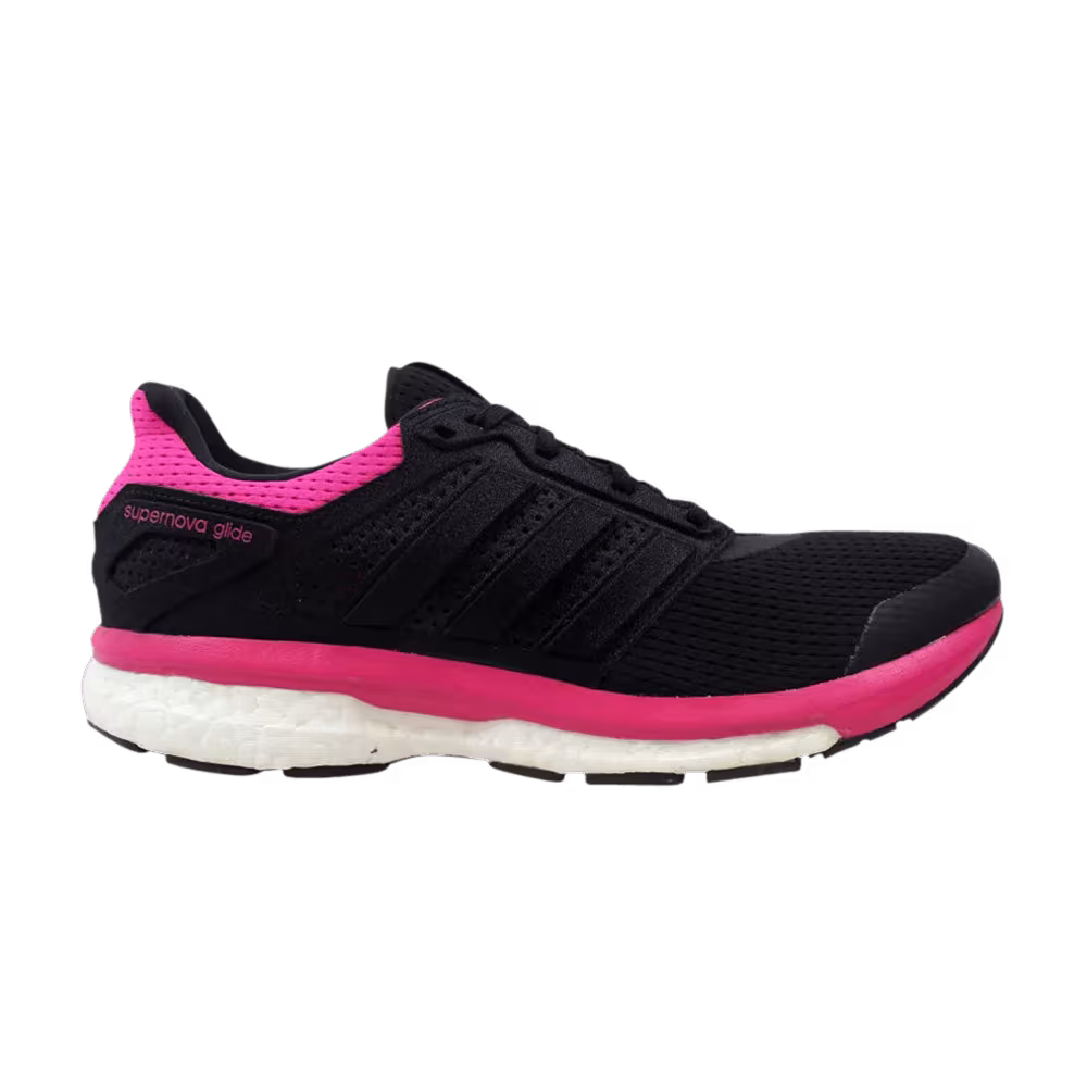 Adidas Women's Supernova Glide 8 Black Pink