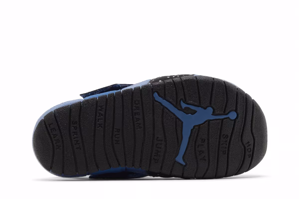 Air Jordan Flare TD Dark Marina Blue Speckled, view 5