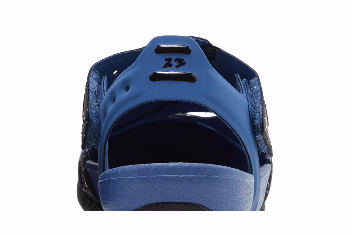 Air Jordan Flare TD Dark Marina Blue Speckled, view 8