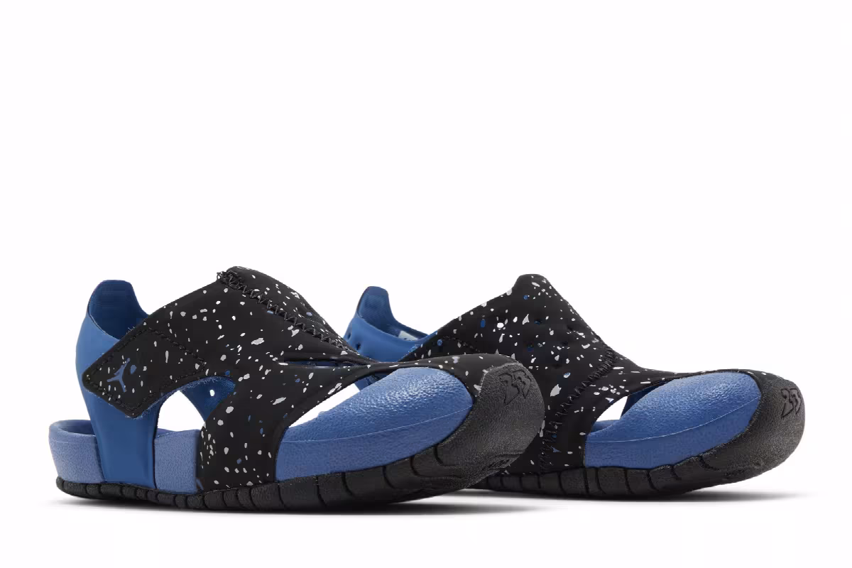 Air Jordan Flare TD Dark Marina Blue Speckled, view 9