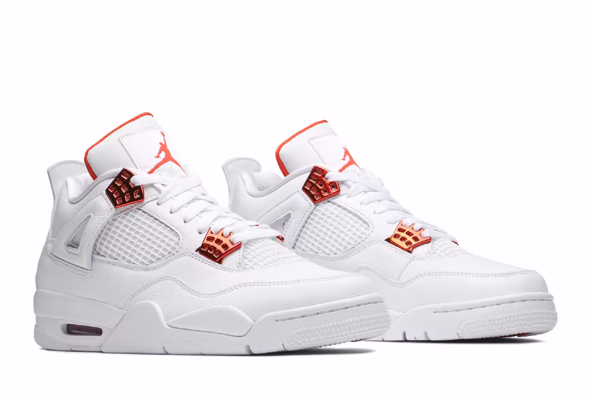 Air Jordan 4 GS Orange Metallic, view 9