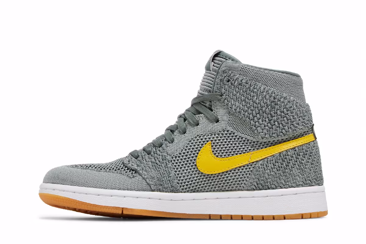 Air Jordan 1 High Flyknit GS Clay Green, view 4