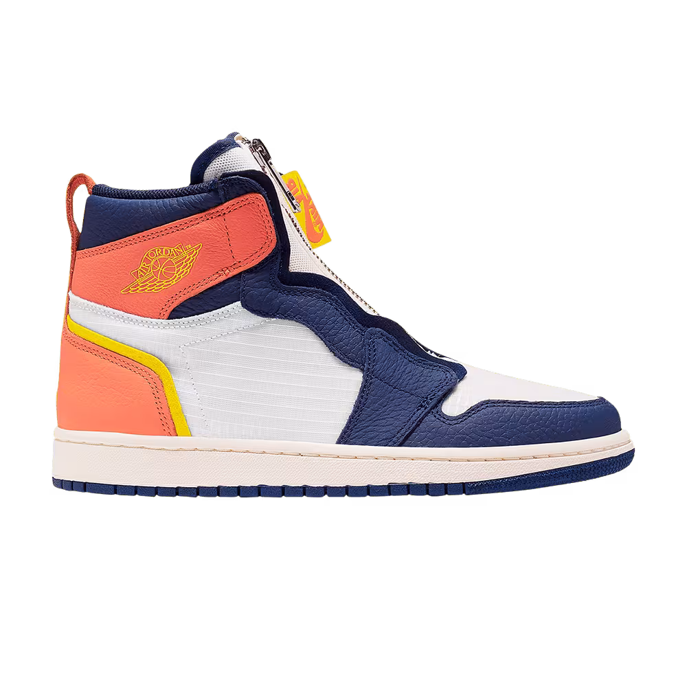 Women's Air Jordan 1 High Zip Blue Void Citron