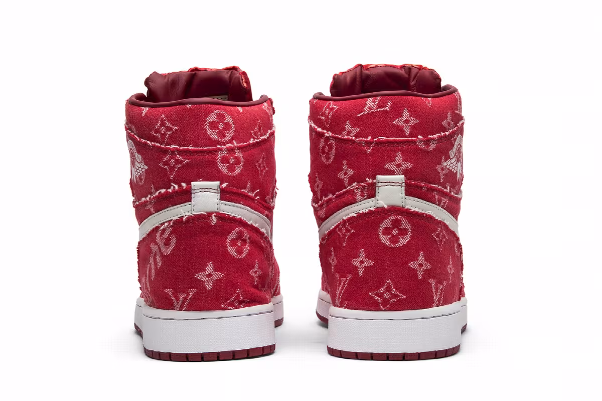 Red Ribbon Recon x Air Jordan 1 High Supreme & Louis Vuitton, view 7