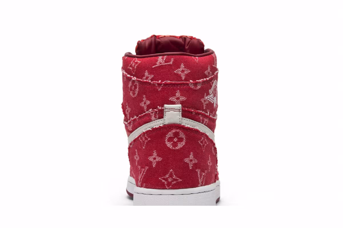 Red Ribbon Recon x Air Jordan 1 High Supreme & Louis Vuitton, view 8