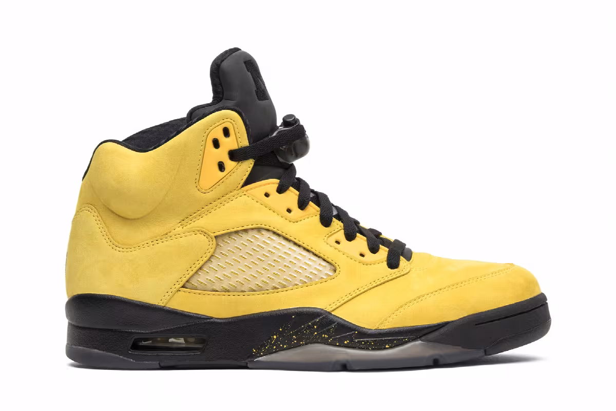 Air Jordan 5 Michigan, Michigan Wolverines, University of Michigan, UofM, view 2