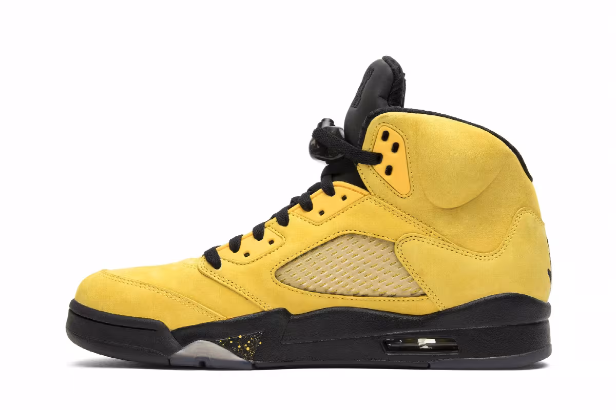Air Jordan 5 Michigan, Michigan Wolverines, University of Michigan, UofM, view 4