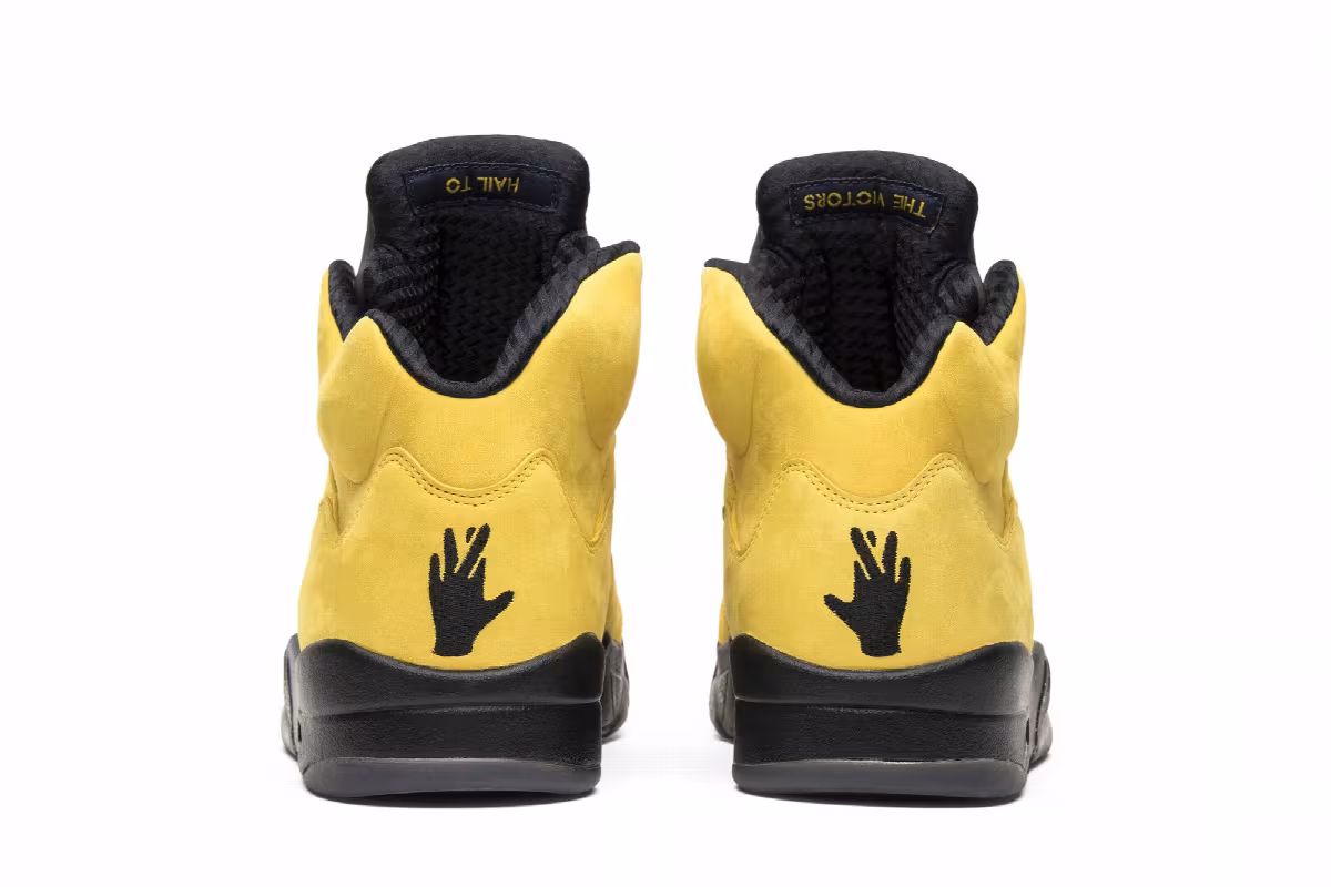 Air Jordan 5 Michigan, Michigan Wolverines, University of Michigan, UofM, view 7