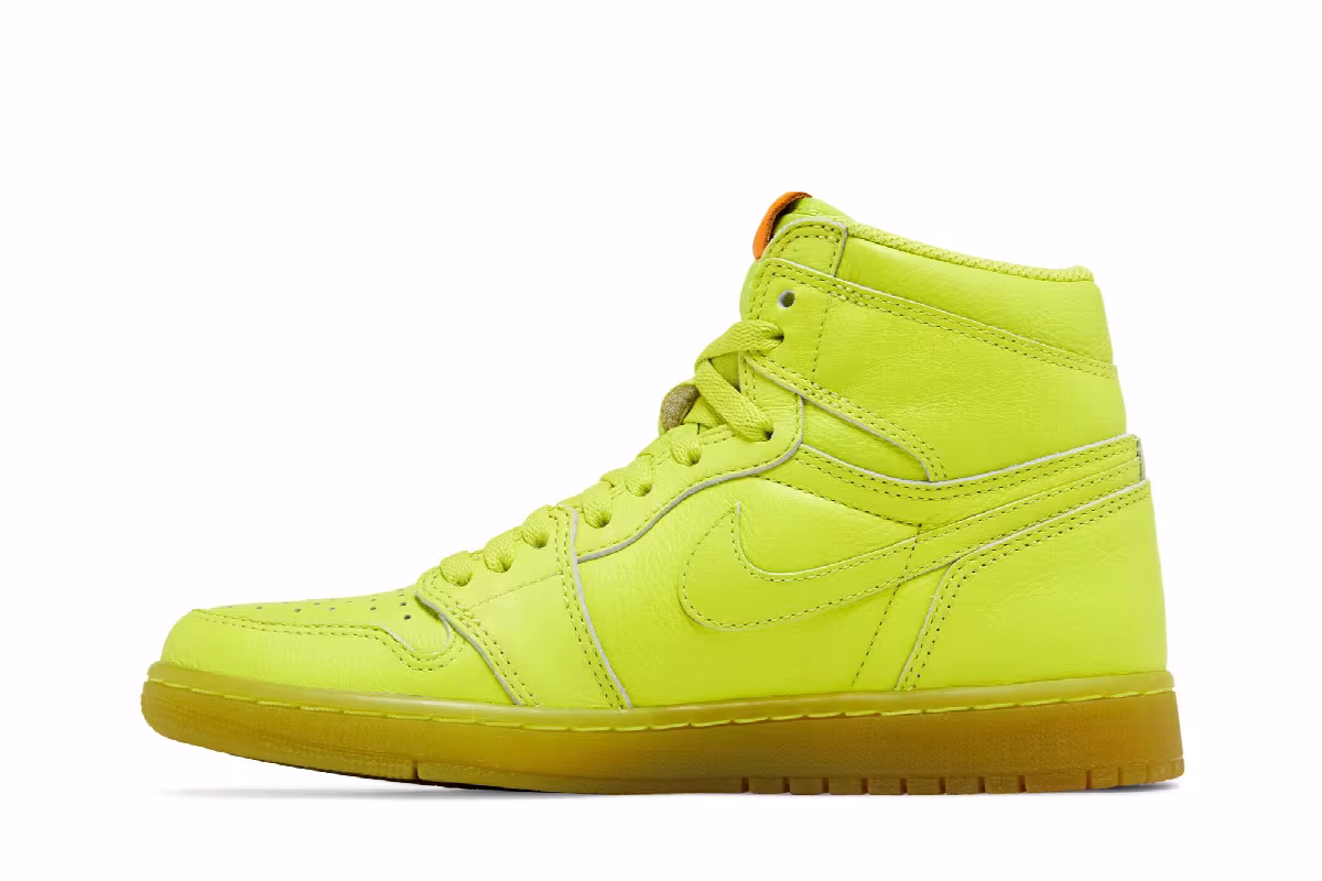 Air Jordan 1 High OG G8RD Gatorade Pack, Lime, view 4