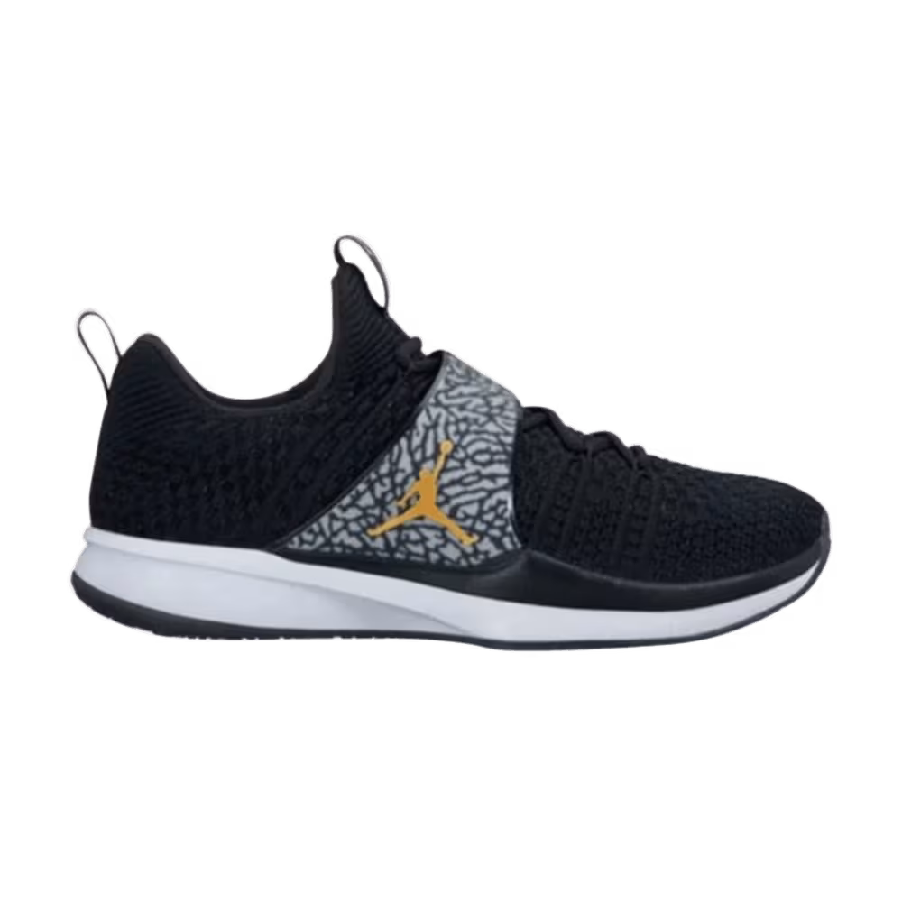 Air Jordan Trainer 2 Flyknit Black Metallic Gold