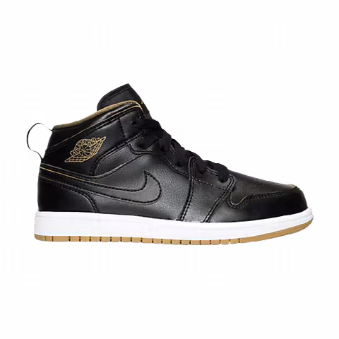 Air Jordan 1 Mid BP 'Black Metallic Gold'