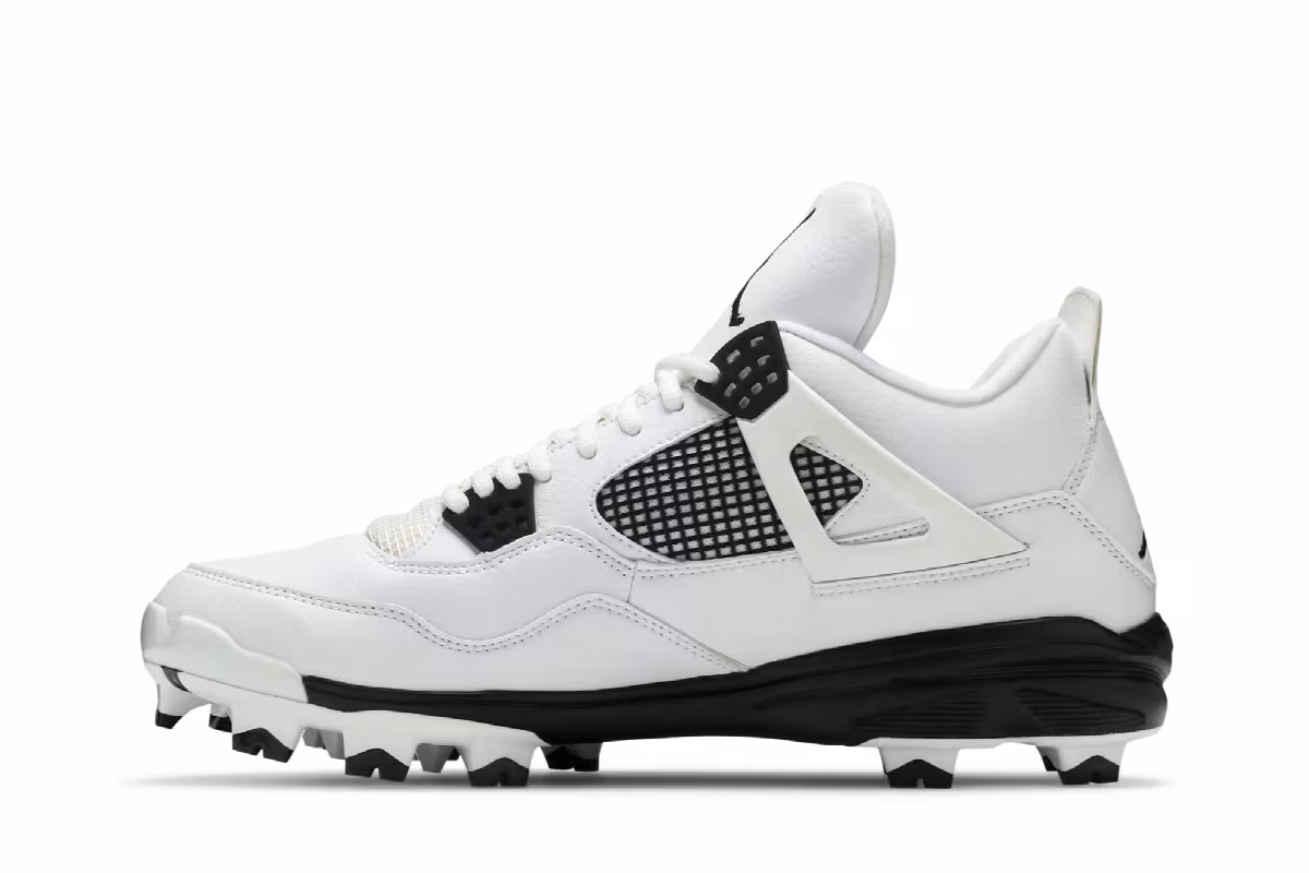 Air Jordan 4 MCS White Black, view 4